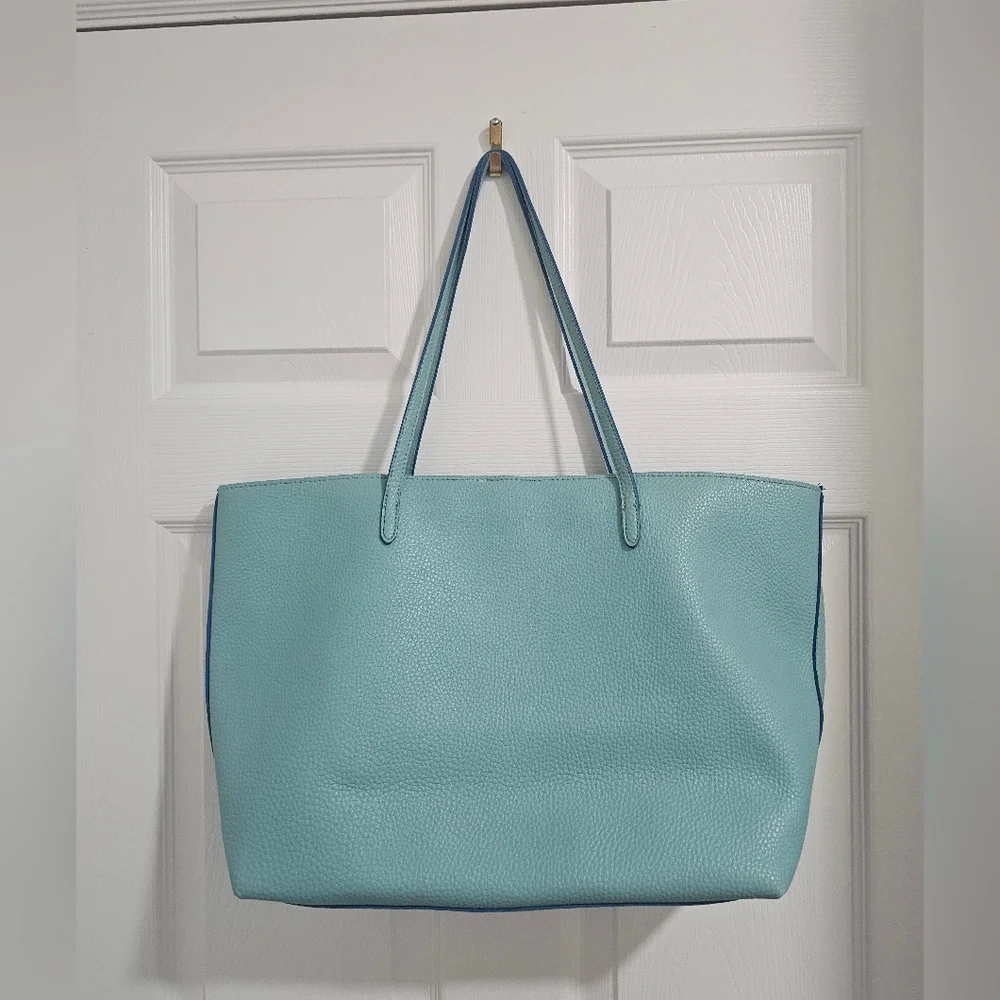 ✨ Kenneth Cole Reaction Perforated Tote Bag – Light Blue ✨ - Picture 7 of 11